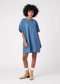 Sukienki - WRANGLER OVERSIZED DENIM DRESS W9P1LLX8E S - miniaturka - grafika 1