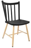 Krzesła - King Home Krzesło MILA czarne z tworzywa KH010100238 - miniaturka - grafika 1