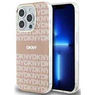 Etui i futerały do telefonów - Oryginalne Etui IPHONE 14 PRO MAX DKNY Hardcase IML Mono & Stripe MagSafe (DKHMP14XHRHSEP) różowe - miniaturka - grafika 1