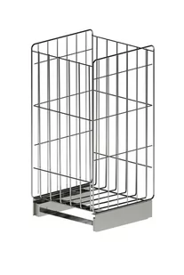 Kosz Oristo Silver - Akcesoria łazienkowe - miniaturka - grafika 1