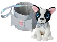 Maskotki i pluszaki - Chi Chi Love Shimmer maskotka czarno-biały piesek w torebce - miniaturka - grafika 1