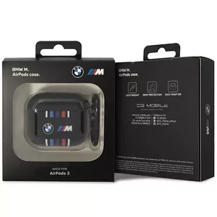Etui BMW BMA322SWTK do AirPods 3 gen cover czarny/black Multiple Colored Lines - Akcesoria do słuchawek - miniaturka - grafika 3