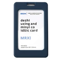 Identyfikatory - Identyfikator holder ze smyczą - Elegancki GRANATOWY / Dezhi - miniaturka - grafika 1