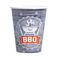 Dekoracje i nakrycia stołu na imprezę - Amscan Kubeczki papierowe "BBQ Party", 250 ml, 8 szt 9901857 - miniaturka - grafika 1