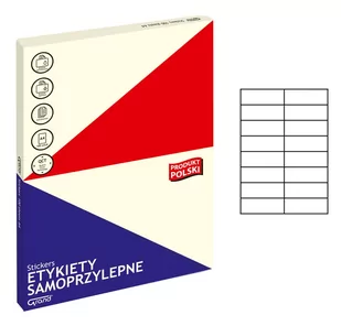 Papier Etykieta Samoprzylepna A4 105x37 16 100a - Papier do drukarek - miniaturka - grafika 1