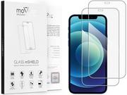 Szkła hartowane na telefon - 2 szt. | moVear 2.5D - Szkło hartowane do Apple iPhone 12 Pro / 12 (6.1") | Do Etui, fullGlue, 9H - miniaturka - grafika 1
