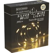 Oświetlenie świąteczne - Łańcuch świetlny 80 micro LED ciepłe białe - miniaturka - grafika 1