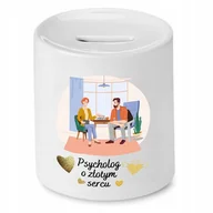 Skarbonki - Skarbonka Dla Inwestora na Urodziny na Prezent z Nadrukiem ze Zdjęciem + Opakowanie na prezent (wzór 03) - miniaturka - grafika 1