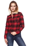 Kurtki damskie - Wrangler, Kurtka damska, Sherpa Jacket Red W4110Xs47, rozmiar L - miniaturka - grafika 1
