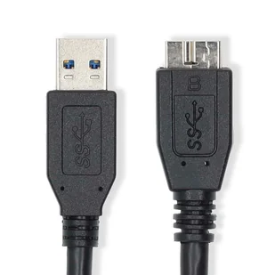 Nedis CCGL61500BK05 kabel USB 0,5 m USB 3.2 Gen 1 (3.1 Gen 1) USB A Micro-USB B Czarny - Kable USB - miniaturka - grafika 1