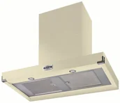 Okapy kuchenne - Falcon Contemporary 90 Kremowy chrom - miniaturka - grafika 1