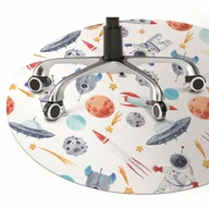 Podnóżki, podpórki, podkładki - Mata na podłogę pod krzesło Astronauta fi100 cm - miniaturka - grafika 1