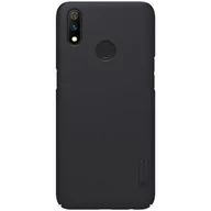 Etui i futerały do telefonów - Nillkin Super Frosted Shield - Etui Realme 3 Pro (Realme X Lite) (Black) - miniaturka - grafika 1