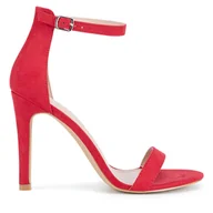 Sandały damskie - Sandały JENNY SS13814 Czerwony - miniaturka - grafika 1
