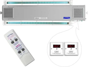 NBVE-60/60NLW RC 2-funkcyjna lampa bakteriobójcza przepływowa ścienna z pilotem i licznikami LED - Urządzenia medyczne - miniaturka - grafika 1