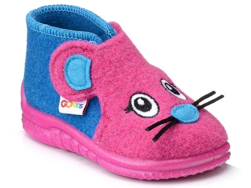 Kapcie dziecięce filcowe ciepłe GoKids Myszki-24