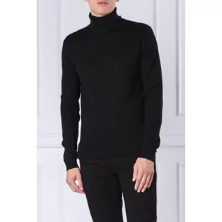 Swetry męskie - Armani Exchange Wełniany golf | Slim Fit - grafika 1