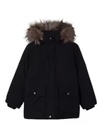 Kurtki i płaszcze dla chłopców - NAME IT Kurtka chłopięca Nkmmarlin Parka Jacket Pb South, czarny, 98 - miniaturka - grafika 1