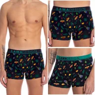 Majtki męskie - BOKSERKI Męskie Lama 2 PARY szorty bawełniane - XL - miniaturka - grafika 1