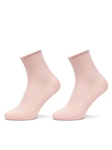 Calvin Klein Skarpety wysokie damskie 701229681 Różowy - Skarpetki damskie - miniaturka - grafika 1