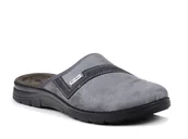 Kapcie męskie - Kapcie męskie pantofle domowe wkładka skórzana Inblu BG-54 szare-40 - miniaturka - grafika 1