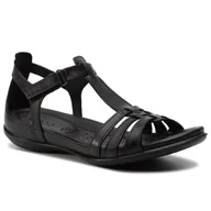 Sandały damskie - Ecco Sandały Flash 24087353859 Black/Black - miniaturka - grafika 1