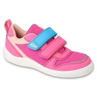 Buty dla dziewczynek - Befado obuwie dziecięce candy pink/light pink 452Y001 różowe - miniaturka - grafika 1