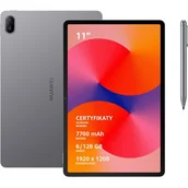 Tablety - Tablet HUAWEI MatePad SE 11" 6/128 GB Wi-Fi Szary + Rysik - miniaturka - grafika 1