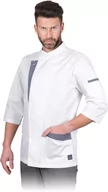 Odzież robocza - Reis DOLCE-M - męska bluza kucharska, długi rękaw, 65% poliester, 35% bawełna, 200 g/m, 6 zatrzasków - S-3XL. - miniaturka - grafika 1