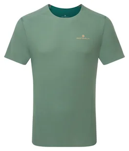 RONHILL Koszulka biegowa męska TECH RACE S/S dark sage/deep teal - Koszulki sportowe męskie - miniaturka - grafika 1