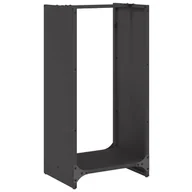Wózki magazynowe - vidaXL Stojak na drewno opałowe 40x30x80 cm Stal walcowana na zimno - miniaturka - grafika 1