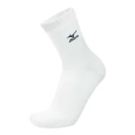 Skarpetki damskie - Skarpety siatkarskie Mizuno Volley Socks Medium 67XUU715 71 (kolor Biały) - miniaturka - grafika 1