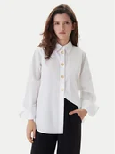 Koszule damskie - KARL LAGERFELD Koszula B1W11012 Biały Regular Fit - miniaturka - grafika 1