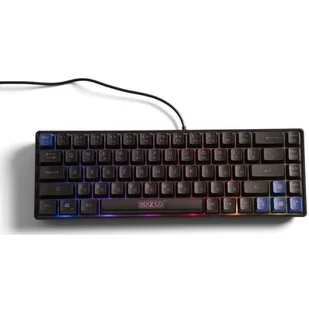 SPARCO Ghost SPKEYBWIRED czarno-niebieska - Klawiatury - miniaturka - grafika 1