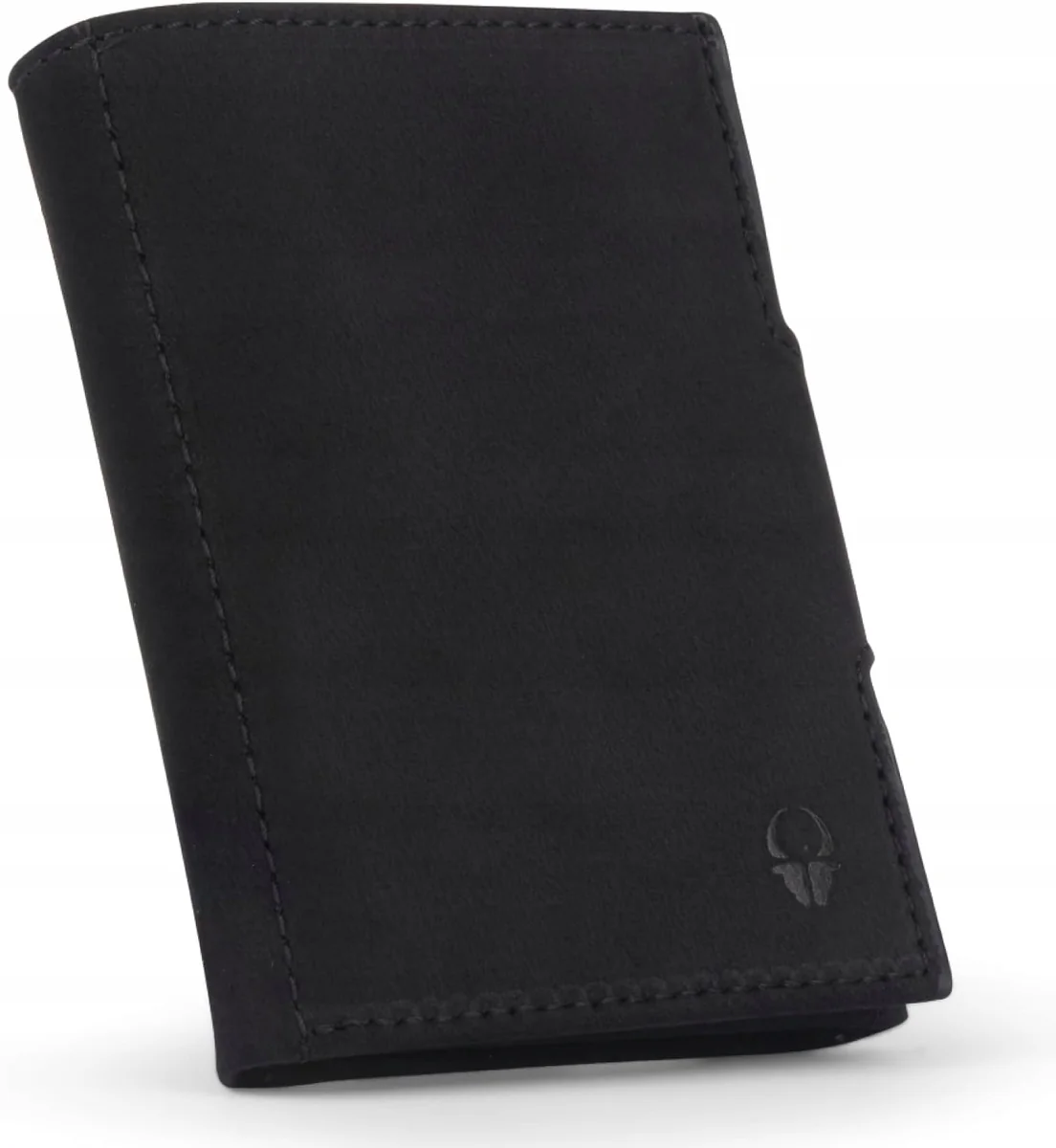 PORTFEL MĘSKI CZARNY SKÓRA ELEGANCKI MINIMALISTYCZNY RFID NA KARTY