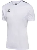 Koszulki męskie - Koszulka sportowa T-shirt Hummel Authentic PL jersey S/S biała r. L - miniaturka - grafika 1