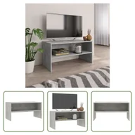 Szafki RTV - The Living Store szafka pod telewizor betonowa szara 80x40x40 cm materiał drewnopochodny - miniaturka - grafika 1