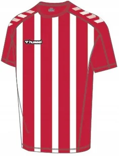 Koszulka T-shirt sportowa krótki rękaw w paski czerwony Hummel Elite r.3XL - Koszulki męskie - miniaturka - grafika 1