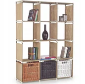 Regały - Regał Metro Beżowy Salon Sypialnia Pracownia Biuro Nowoczesny - miniaturka - grafika 1