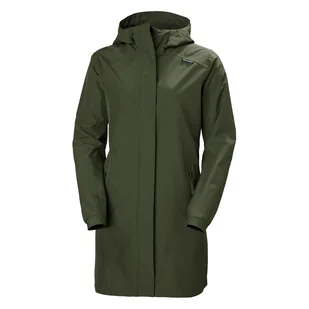 Damski płaszcz HELLY HANSEN W VALKYRIE JACKET 53557_431 – Oliwkowy - Płaszcze damskie - miniaturka - grafika 1