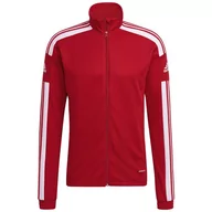 Bluzy sportowe męskie - Adidas, Bluza męska Squadra 21 Training Jacket GP6464, czerwony - miniaturka - grafika 1