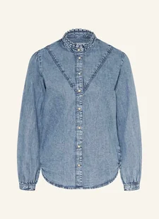 Pepe Jeans Bluzka Jeansowa blau - Bluzki damskie - miniaturka - grafika 1