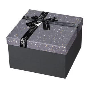 PUDEŁKO prezentowe 23 x 23 x 14 cm GREY VILLA ITALIA - Zestawy upominkowe - miniaturka - grafika 1