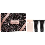 Zestawy perfum damskich - Narciso Rodriguez For Her Musc Nude zestaw woda perfumowana spray 50ml + balsam do ciała 50ml + żel pod prysznic 50ml - miniaturka - grafika 1