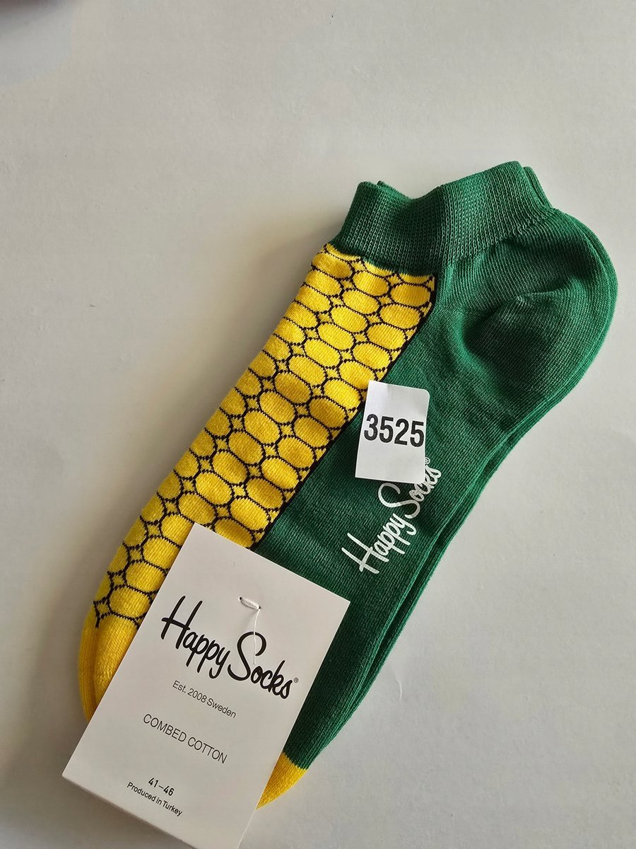 Kolorowe skarpety Happy Socks stopki unisex rozmiar 41-46 (3525)