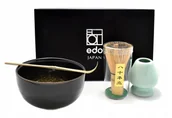 Kuchnie świata - Zestaw do herbaty matcha szary, 4 elementy - Edo Japan - miniaturka - grafika 1
