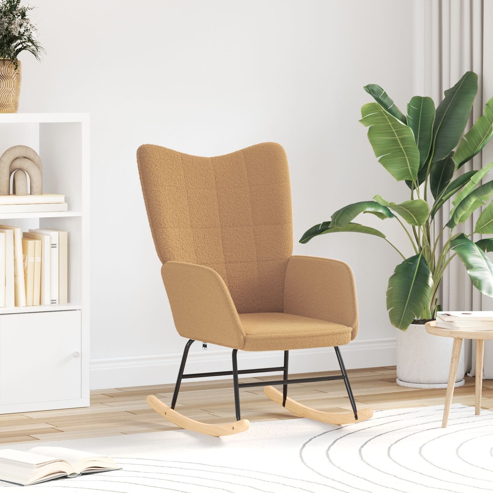 fotele vidaXL, fotele do odpoczynku i sofy Beżowy Tkanina Standardowy