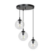 Lampy sufitowe - Emibig Cosmo Premium lampa wisząca 3-punktowa transparentna 711/3PREM - miniaturka - grafika 1