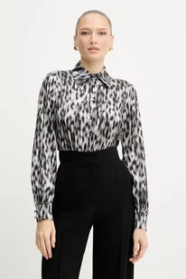 Silvian Heach koszula HUMMELS damska kolor czarny regular z kołnierzykiem klasycznym GPA25416CA - Koszule damskie - miniaturka - grafika 1