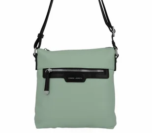 Uniwersalna Listonoszka Damska firmy David Jones Jasno Zielona - Torebki damskie - miniaturka - grafika 1